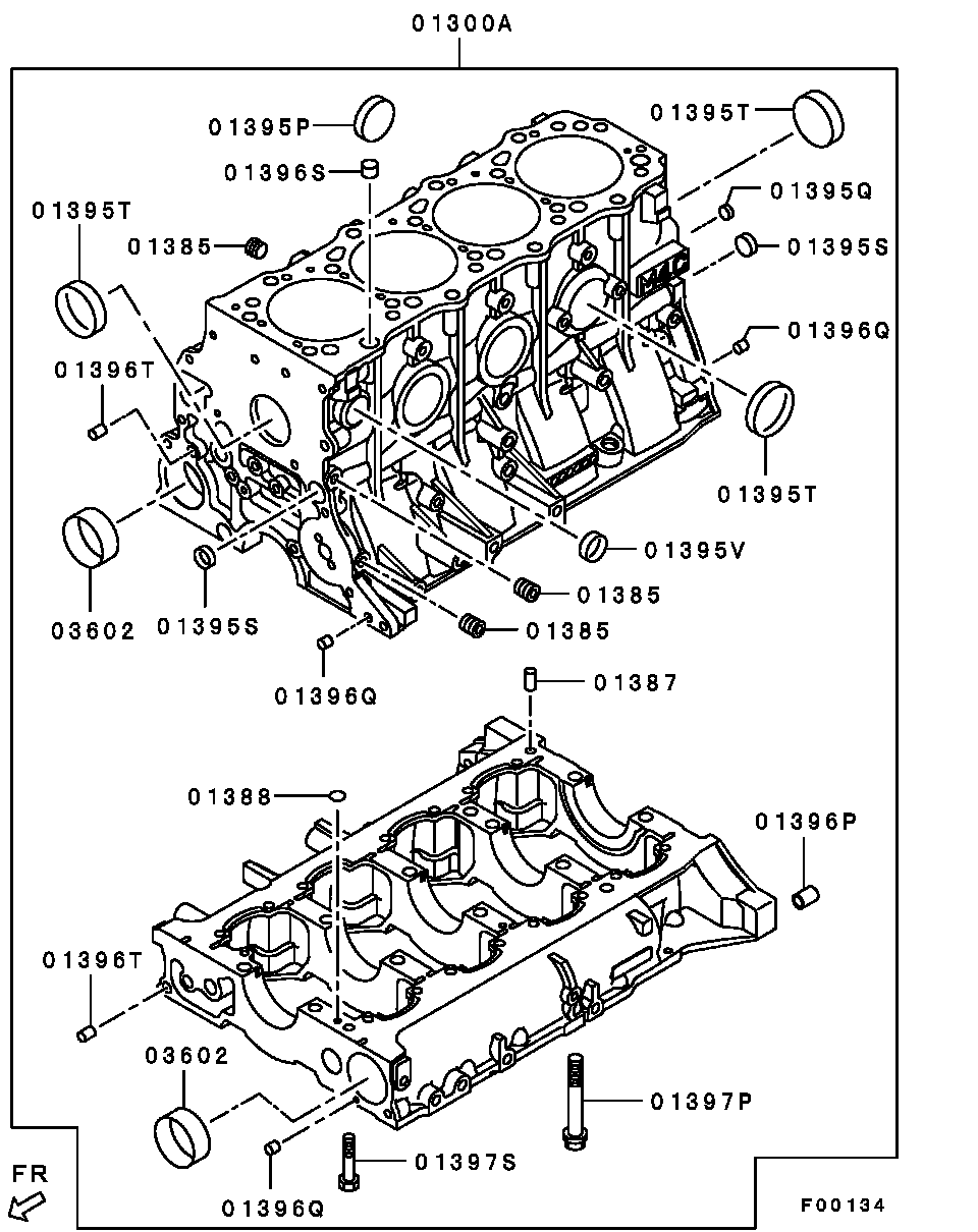 Блок цилиндров в сборе для Мицубиси Паджеро 2006-2011