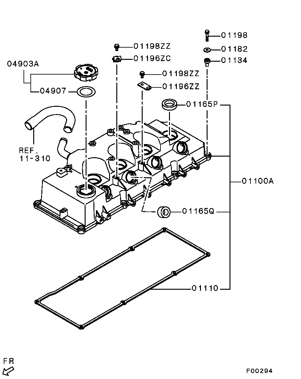 Клапанная крышка для Мицубиси Паджеро 2006-2011