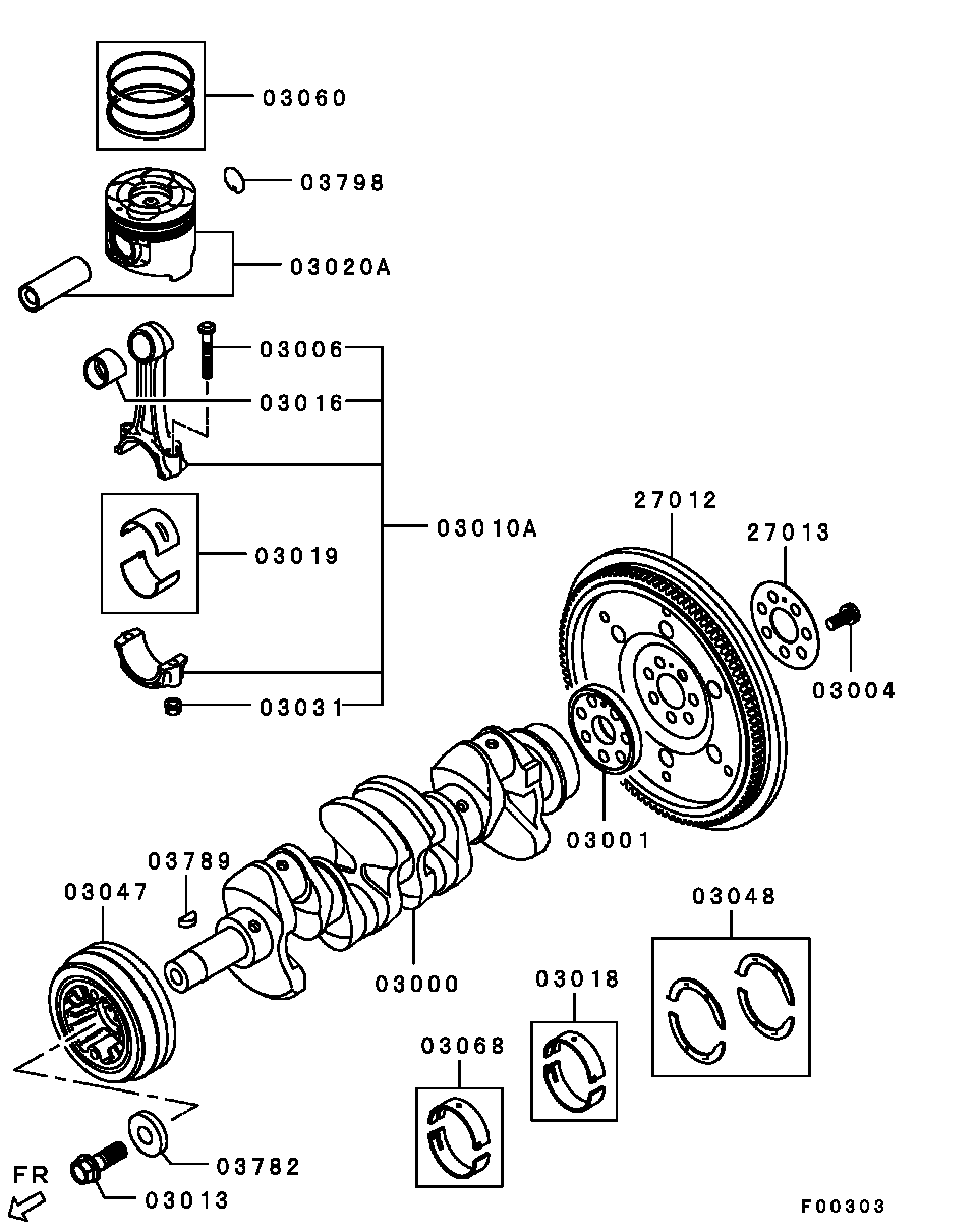 Шатун в сборе для Мицубиси Паджеро 2006-2011