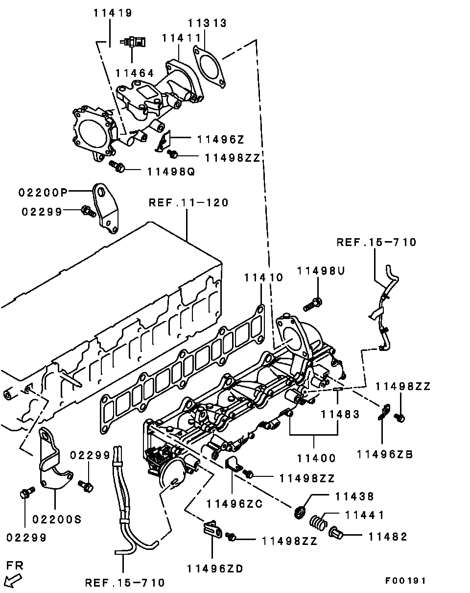 Коллектор впускной для Мицубиси Паджеро 2006-2011