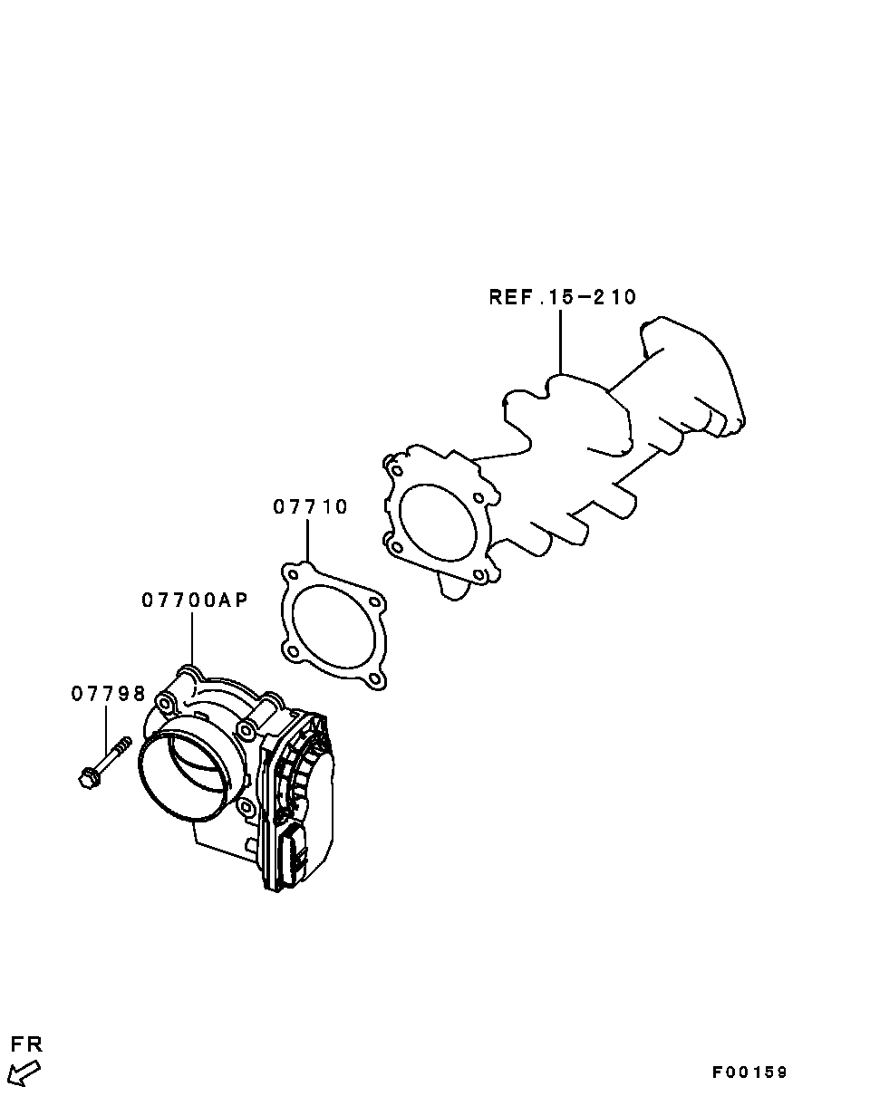 Дроссельная заслонка для Мицубиси Паджеро 2006-2011