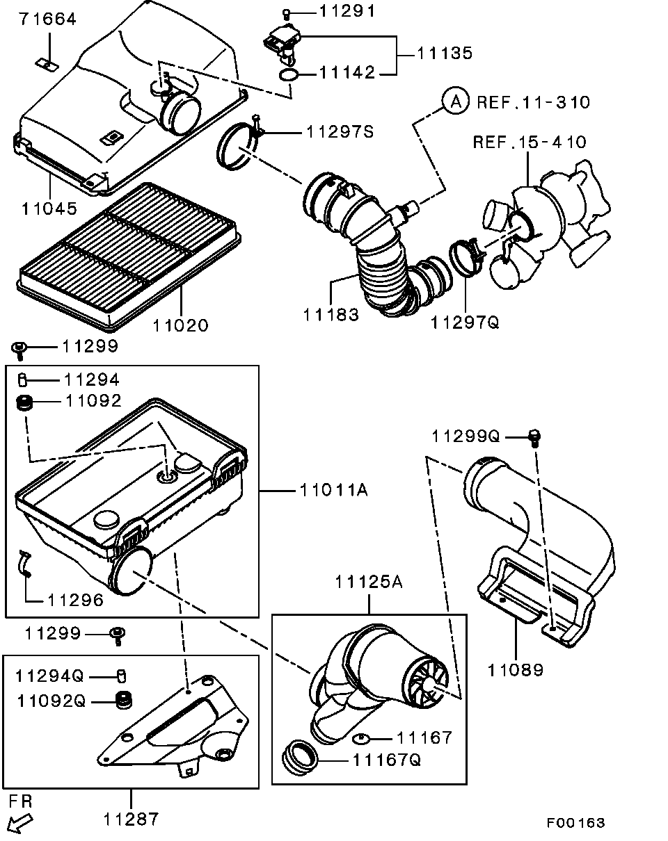 Фильтр воздушный-моторный для Мицубиси Паджеро 2006-2011