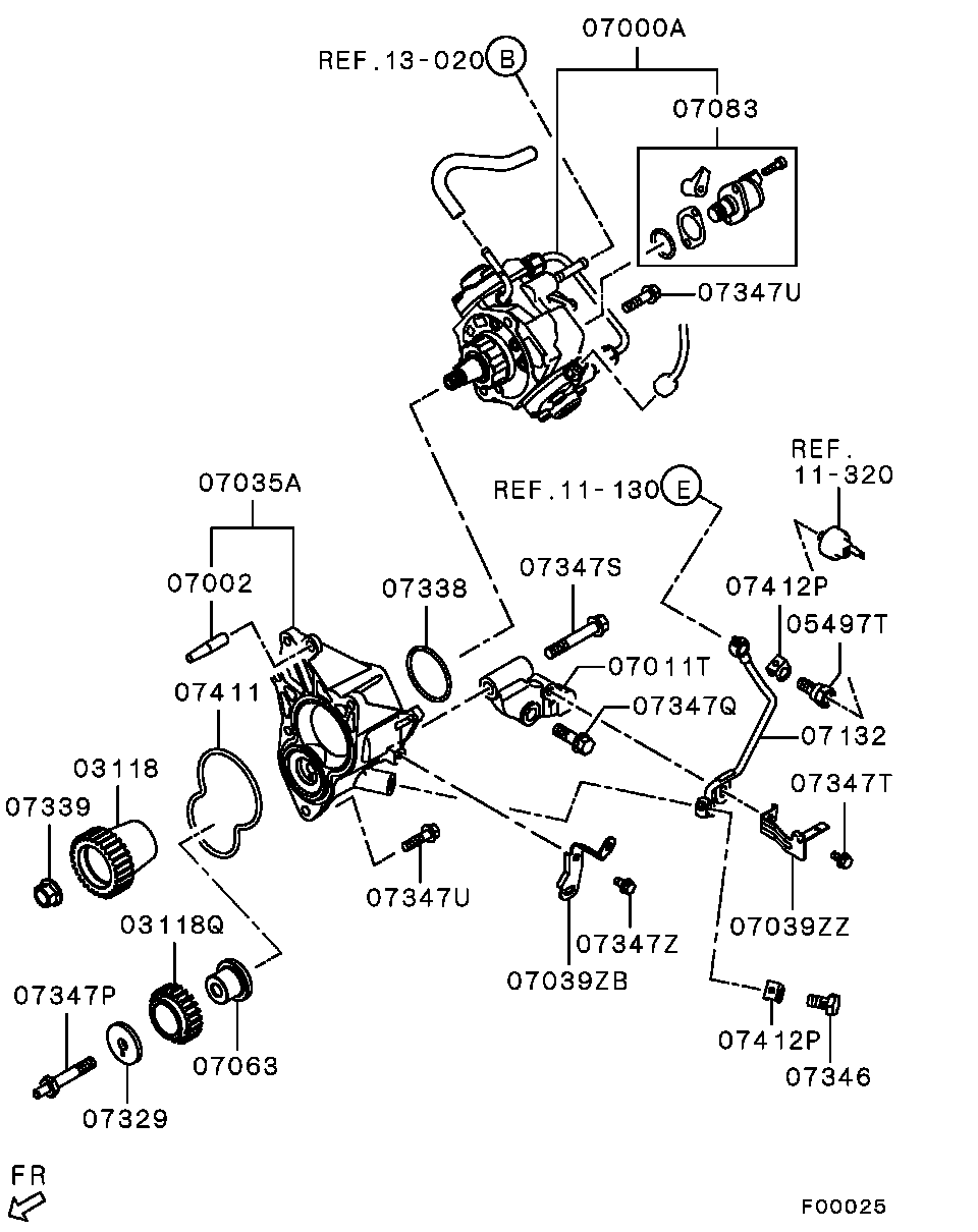 Топливный насос высокого давления для Мицубиси Паджеро 2006-2011