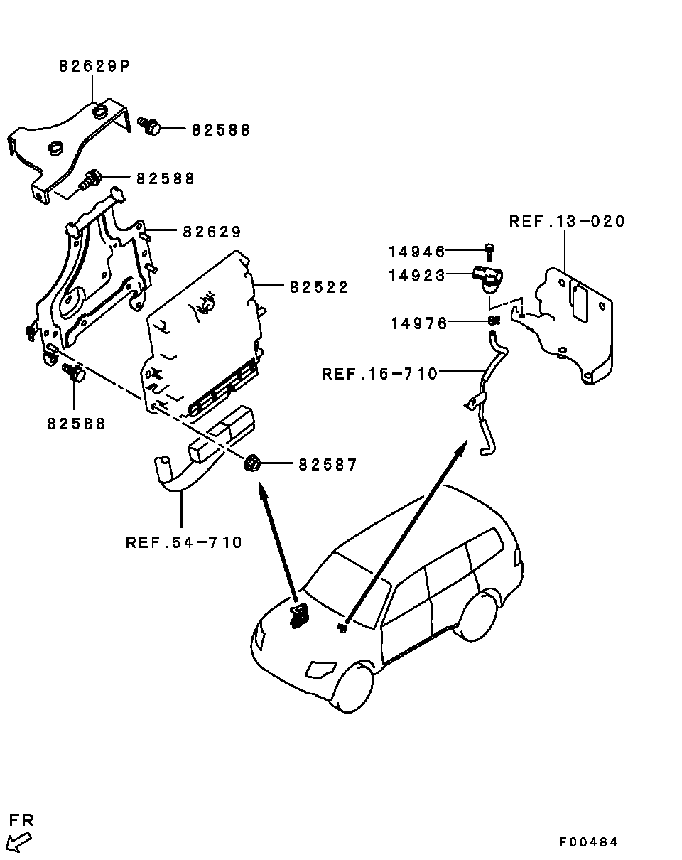Блок управления двигателем для Мицубиси Паджеро 2006-2011
