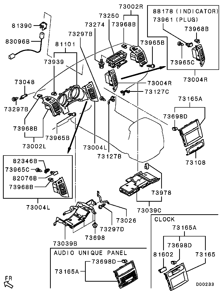 Подушка безопасности пассажира для Мицубиси Паджеро 2006-2011