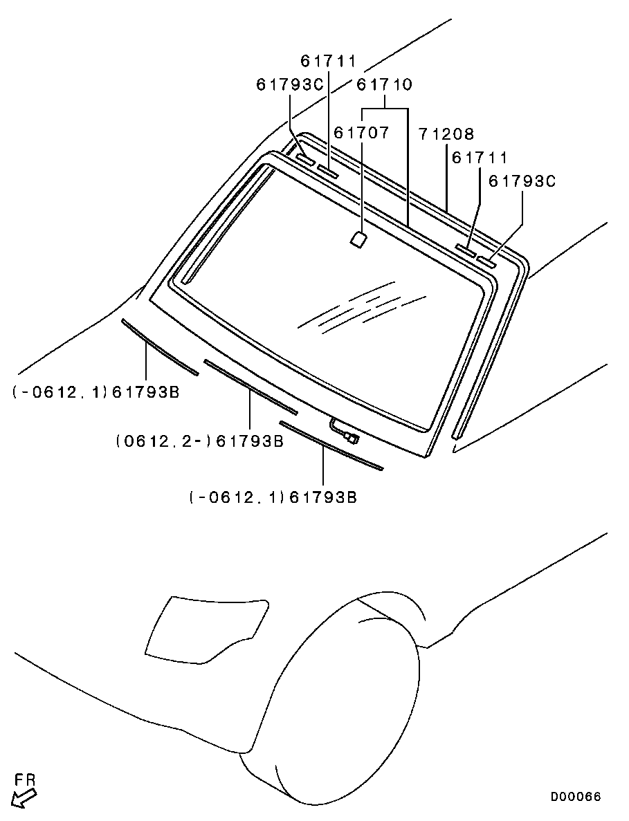 Лобовое стекло для Мицубиси Паджеро 2006-2011