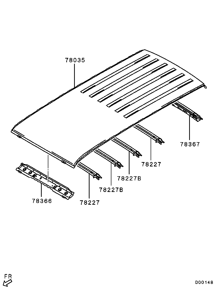 Крыша для Мицубиси Паджеро 2006-2011