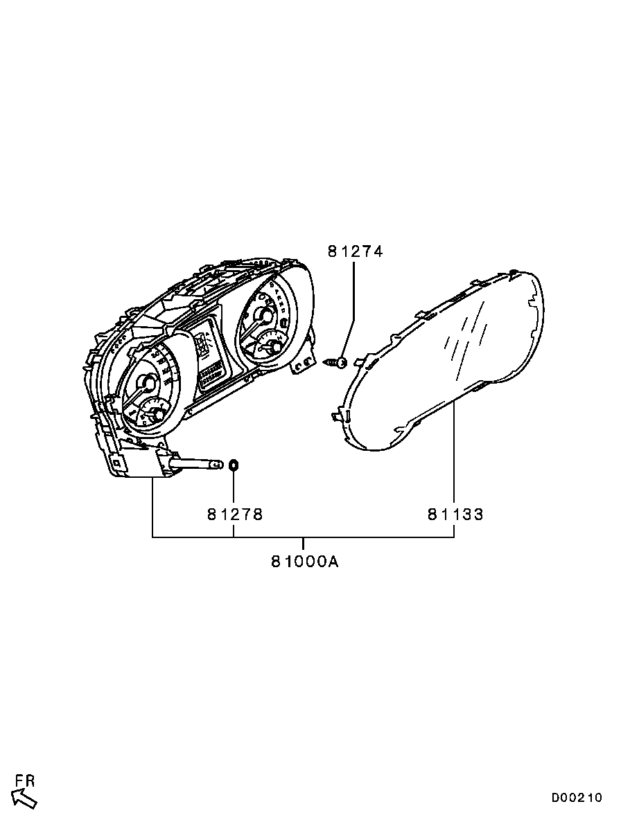 Щиток приборов для Мицубиси Паджеро 2006-2011