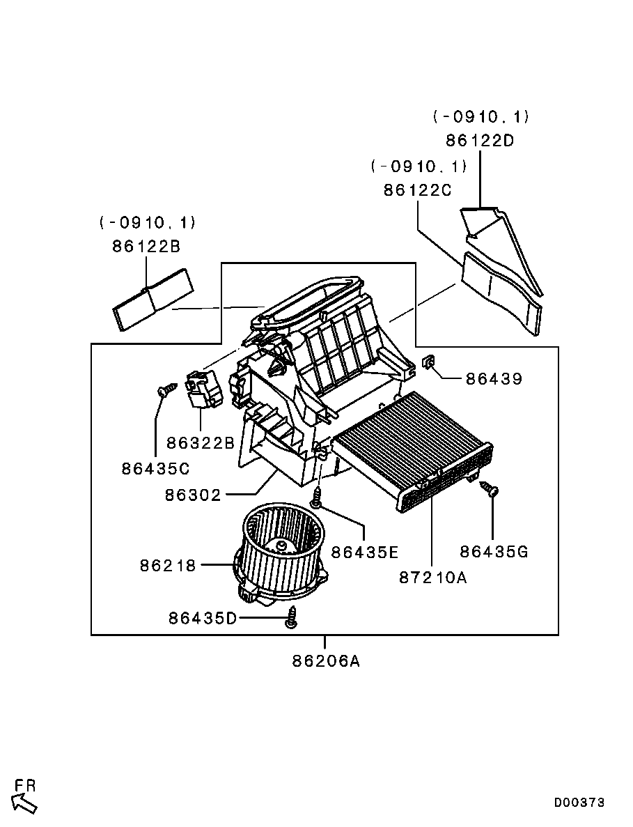 Фильтр салонный-воздушный для Мицубиси Паджеро 2006-2011