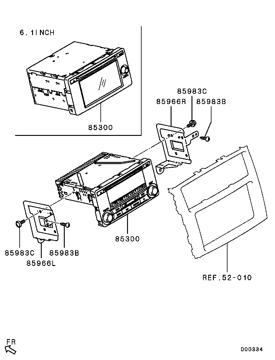 Авто-магнитола для Мицубиси Паджеро 2006-2011