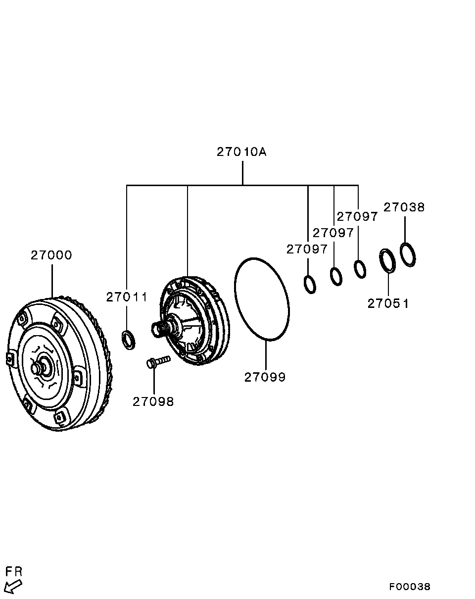 Гидротрансформатор АКПП для Мицубиси Паджеро 2006-2011