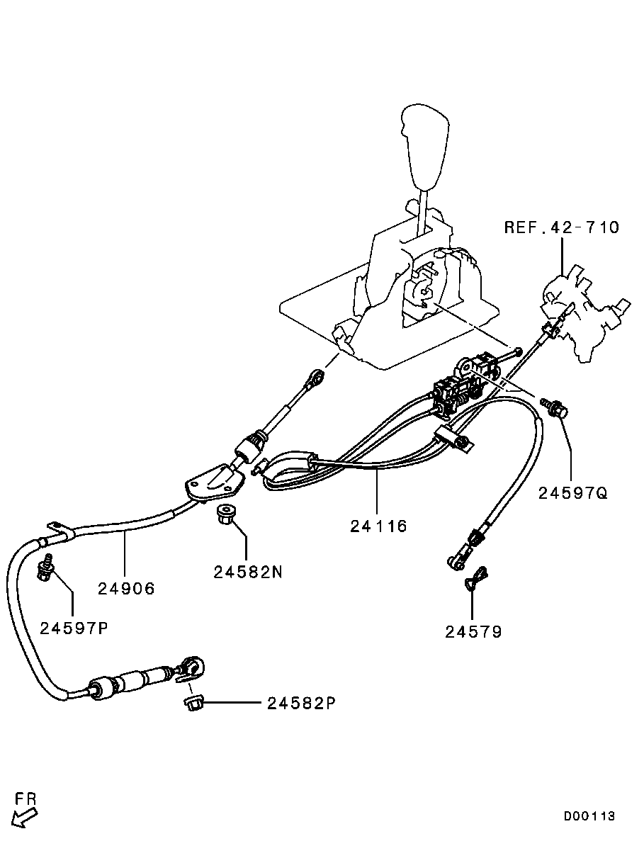 Трос переключения скоростей для Мицубиси Паджеро 2006-2011 