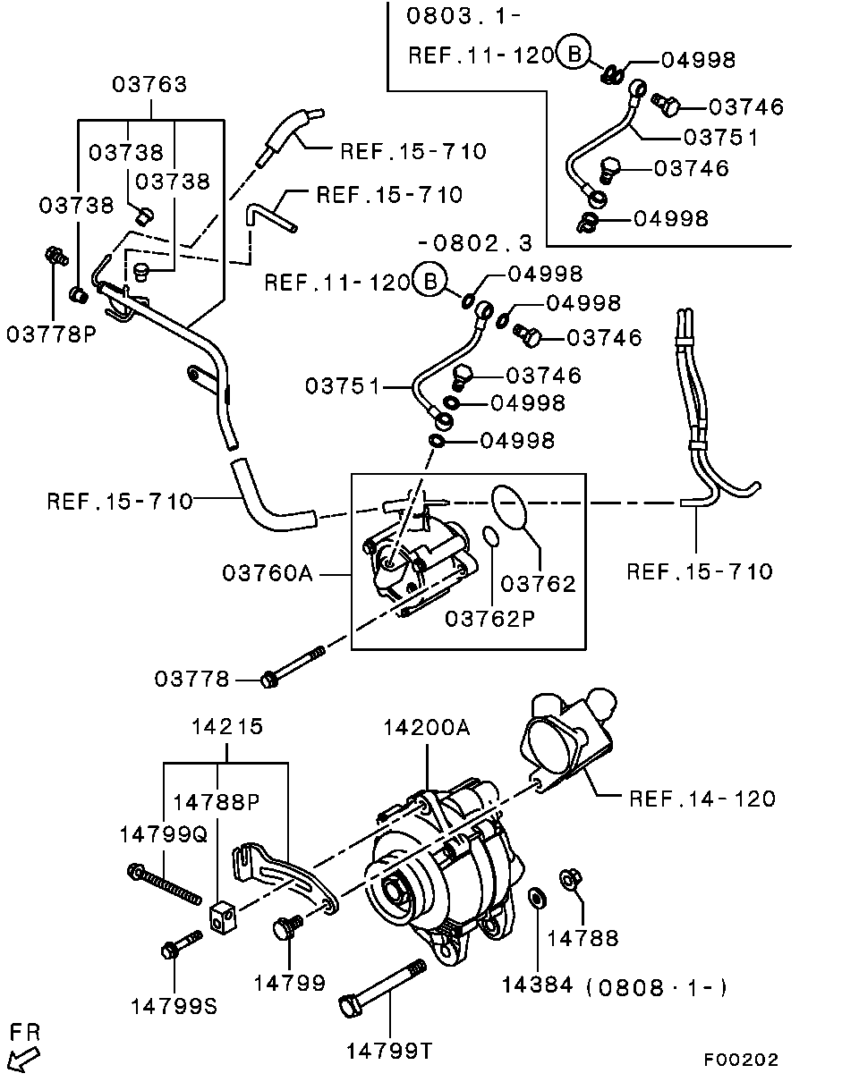 Вакуумный насос для Мицубиси Паджеро 2011-2014