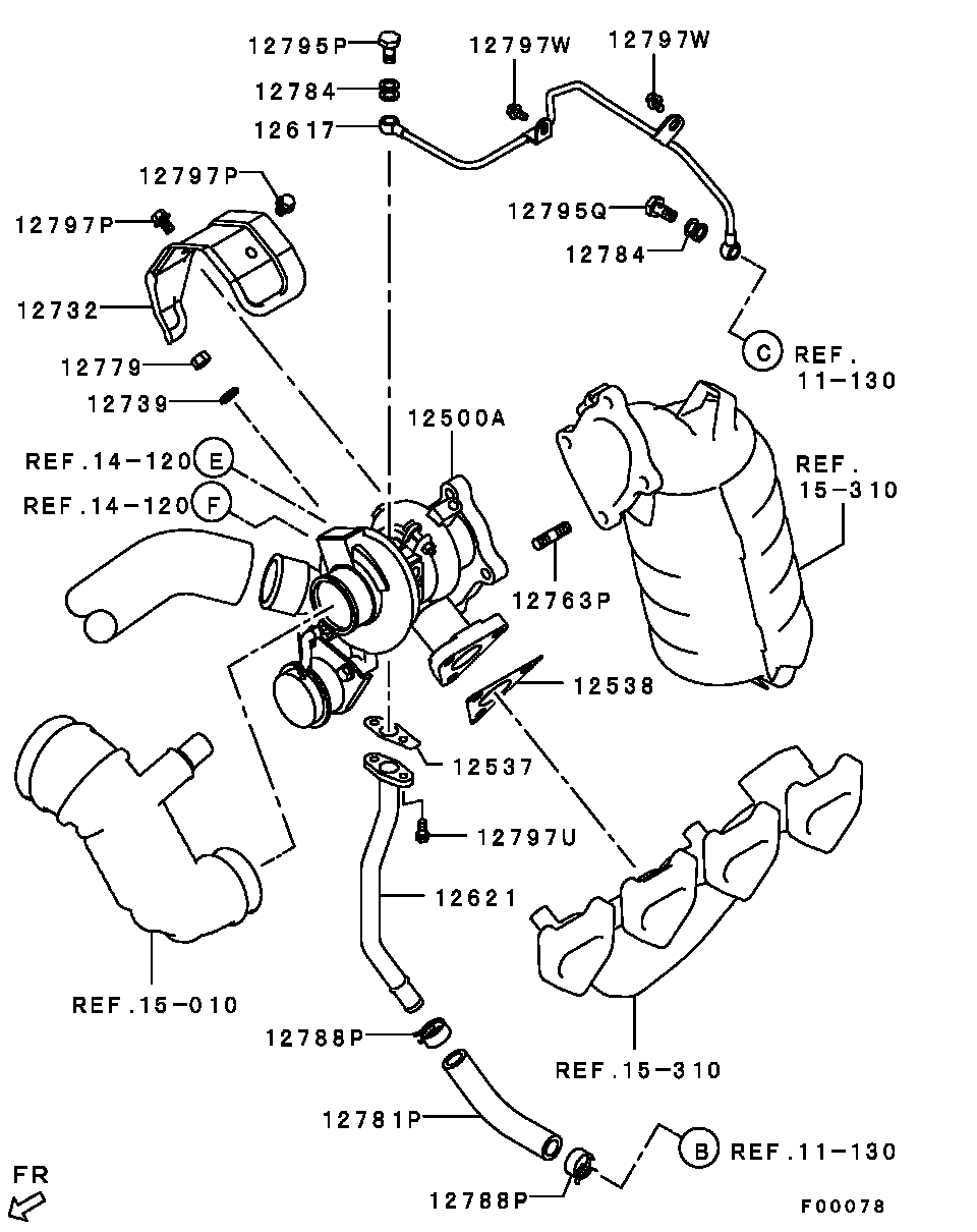 Турбокомпрессор для Мицубиси Паджеро 2011-2014