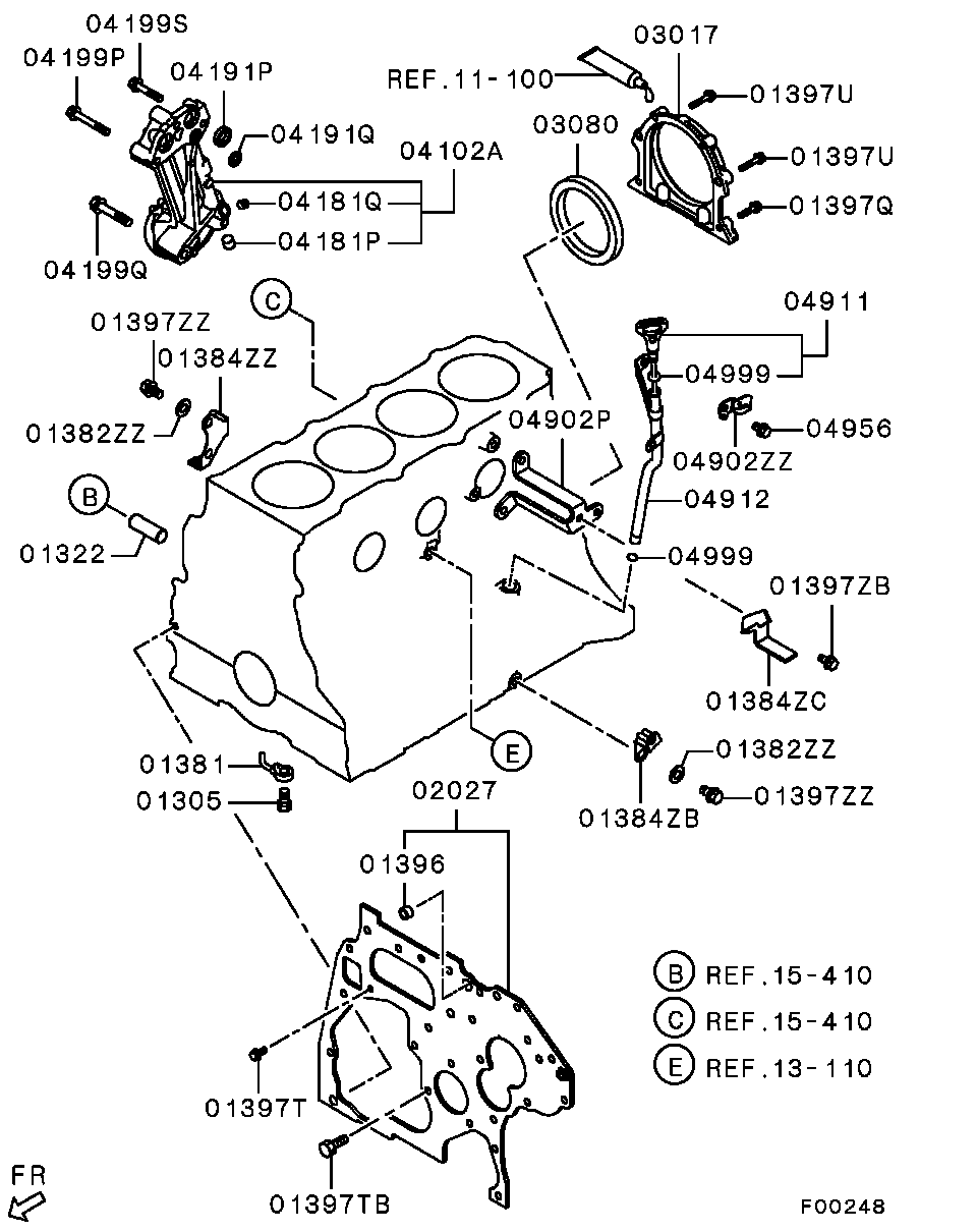 Кронштейн масляного фильтра для Мицубиси Паджеро 2011-2014