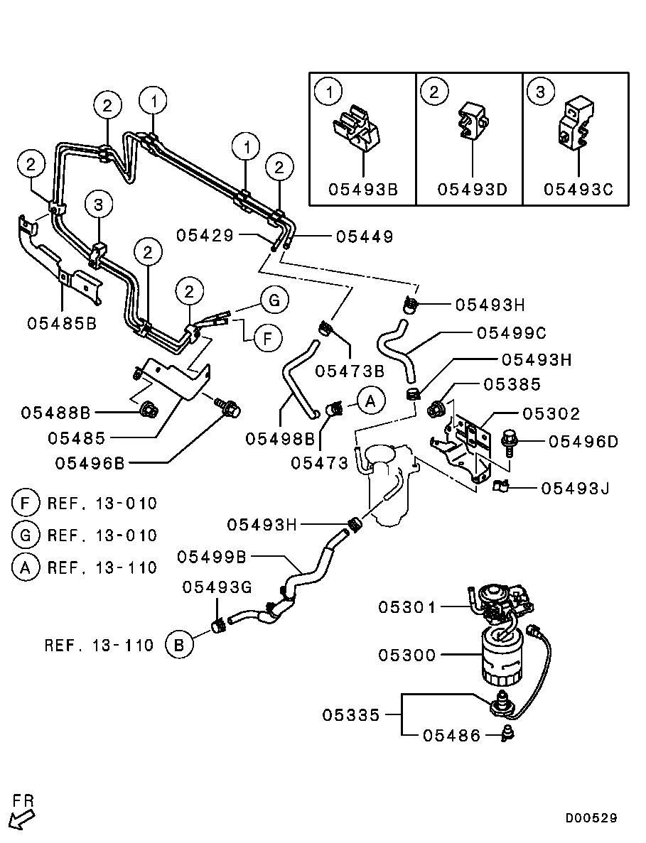 Фильтр топливный для Мицубиси Паджеро 2011-2014