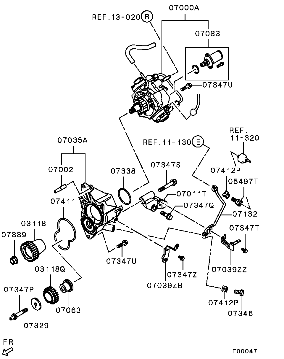 Топливный насос высокого давления для Мицубиси Паджеро 2011-2014