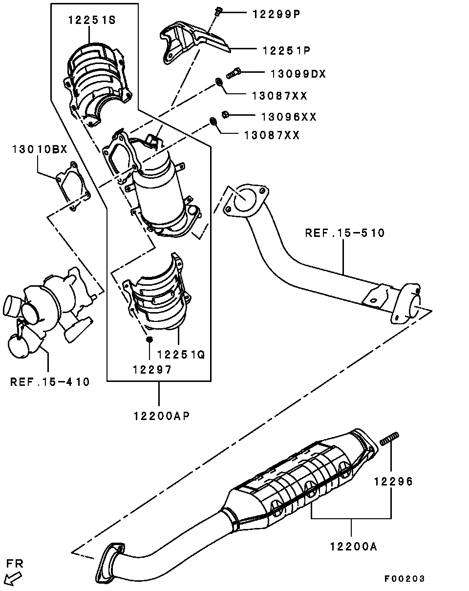 Катализатор для Мицубиси Паджеро 2011-2014