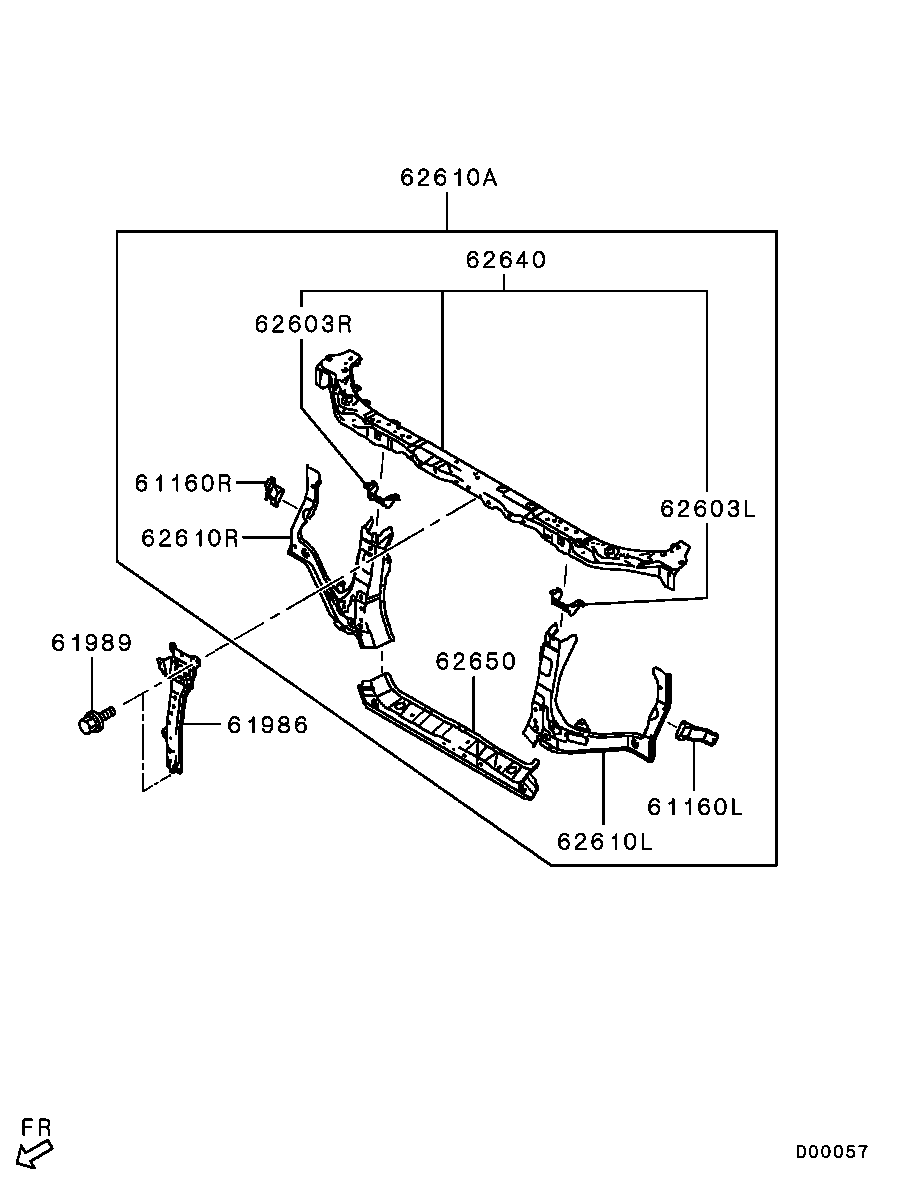 Панель передняя-телевизор для Мицубиси Паджеро 2011-2014