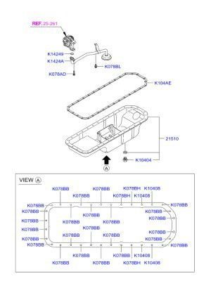 Поддон масляный для Хендай HD 2000-2012