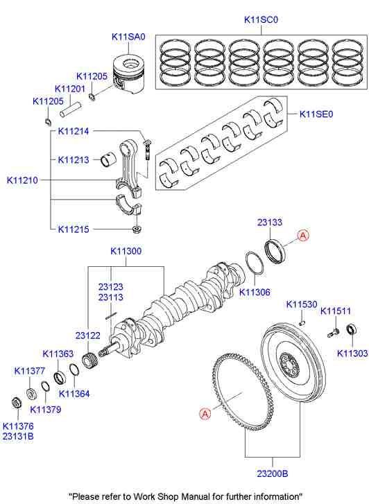 Поршень в сборе для Хендай HD 2000-2012