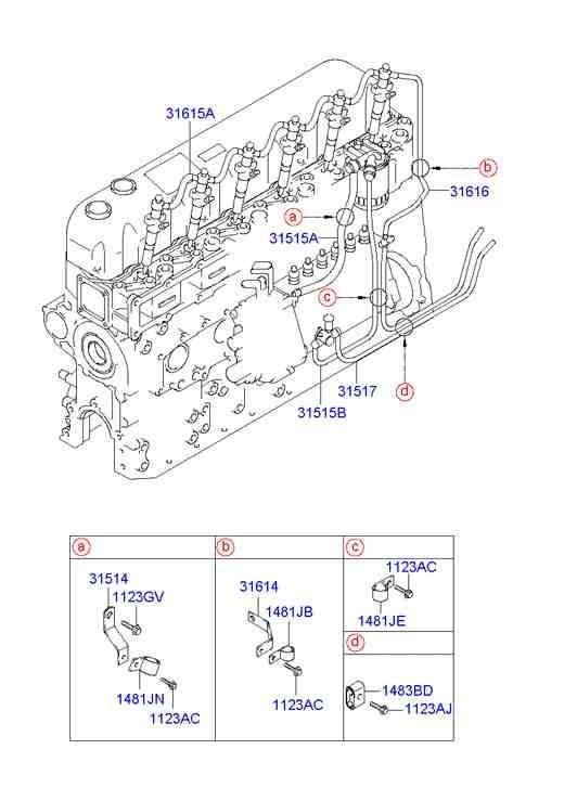 Топливная форсунка для Хендай HD 2000-2012