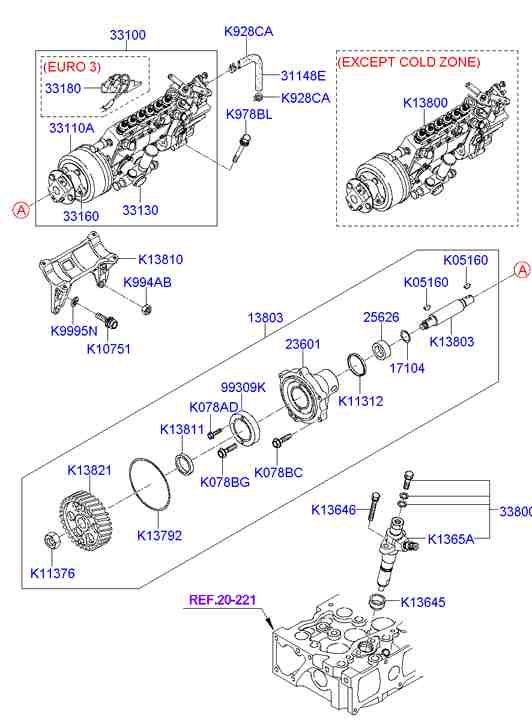 Топливный насос центробежного типа в сборе для Хендай HD 2000-2012