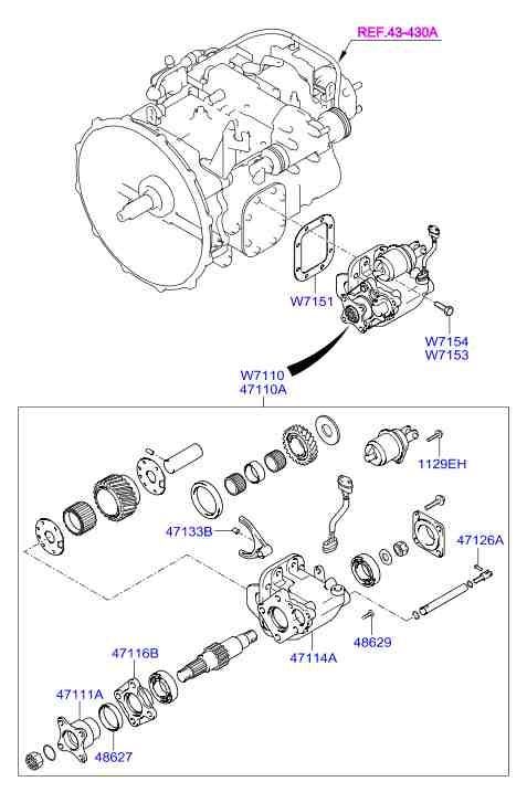 Раздаточная коробка для Хендай HD 2000-2012
