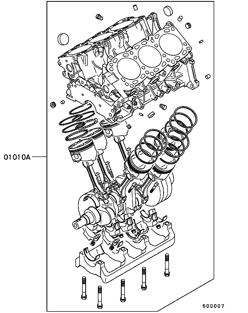 Двигатель в сборе для Мицубиси Паджеро Спорт 2004-2008
