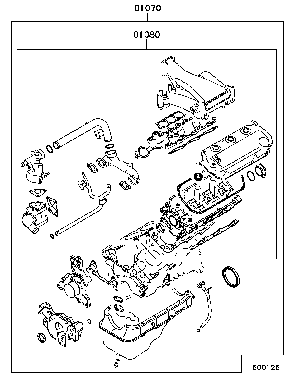 Комплект прокладок для двигателя для Мицубиси Паджеро Спорт 2004-2008