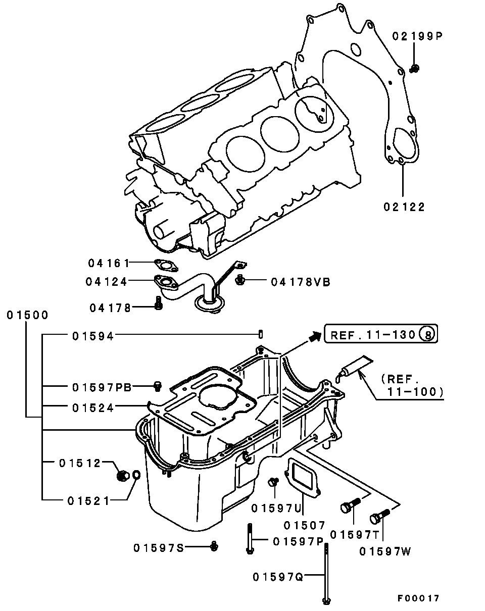 Поддон масляный для Мицубиси Паджеро Спорт 2004-2008