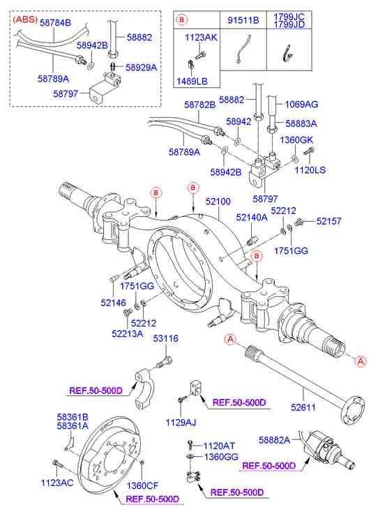 Дифференциал для Хендай HD 2000-2012