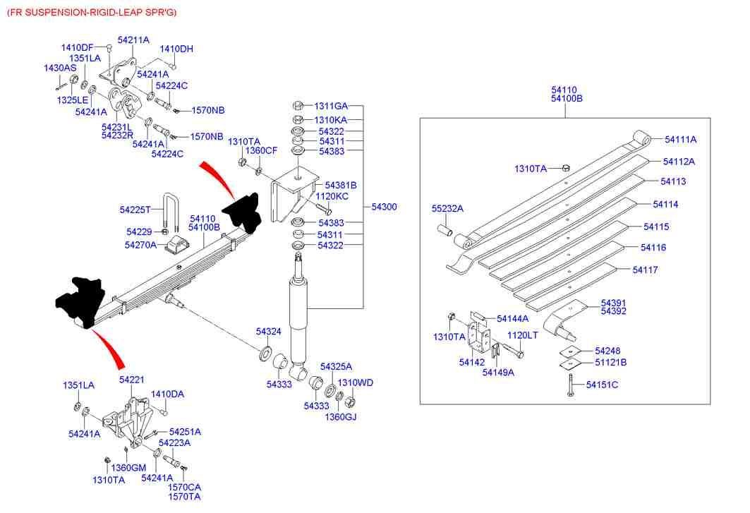 Амортизатор передний для Хендай HD 2000-2012