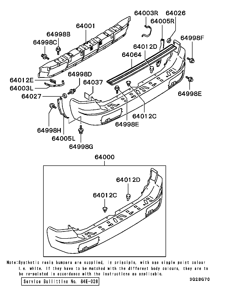 Усилитель заднего бампера для Мицубиси Паджеро Спорт 2004-2008