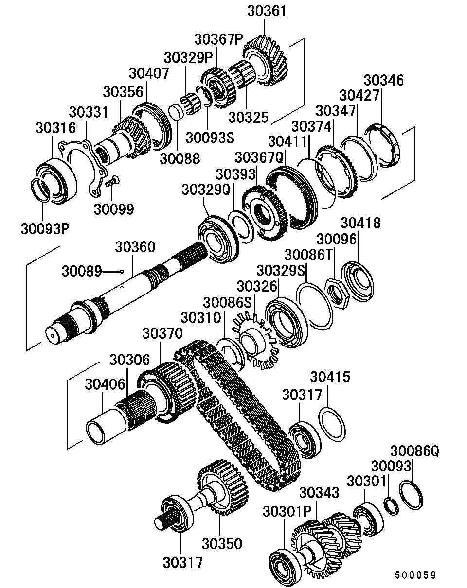 Муфта раздаточной коробки для Мицубиси Паджеро Спорт 2004-2008