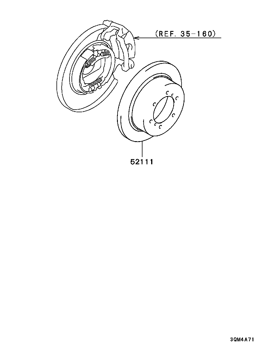 Диск тормозной задний для Мицубиси Паджеро Спорт 2004-2008
