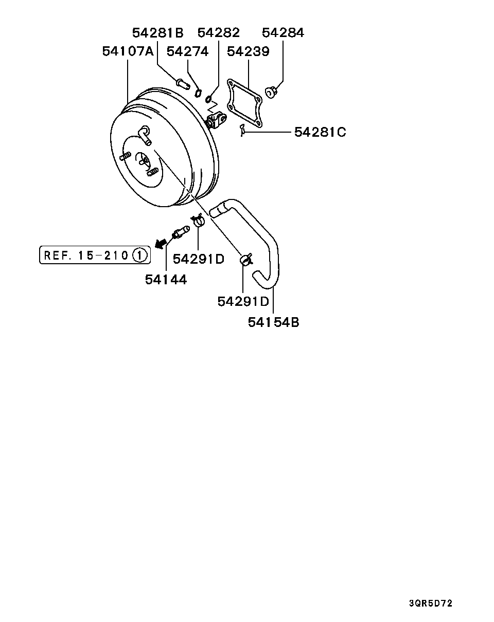 Вакуумный усилитель тормозов для Мицубиси Паджеро Спорт 2004-2008