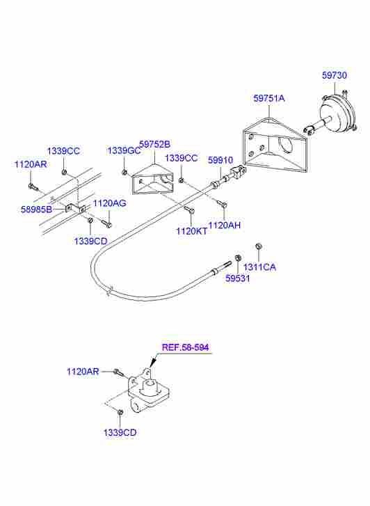 Вакумный усилитель тормозов для Хендай HD 2000-2012