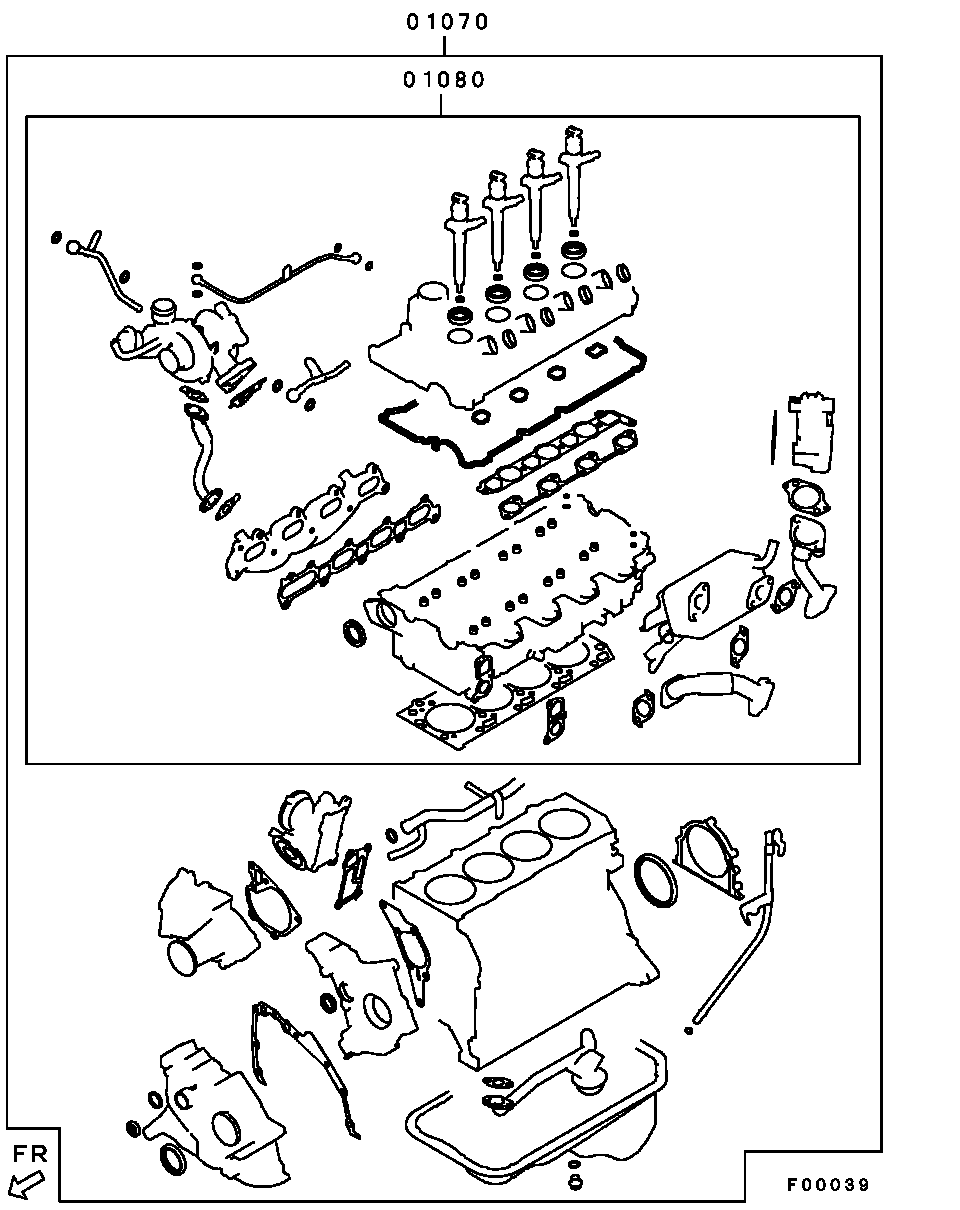 Комплект прокладок для двигателя для Мицубиси Паджеро Спорт 2008-2013