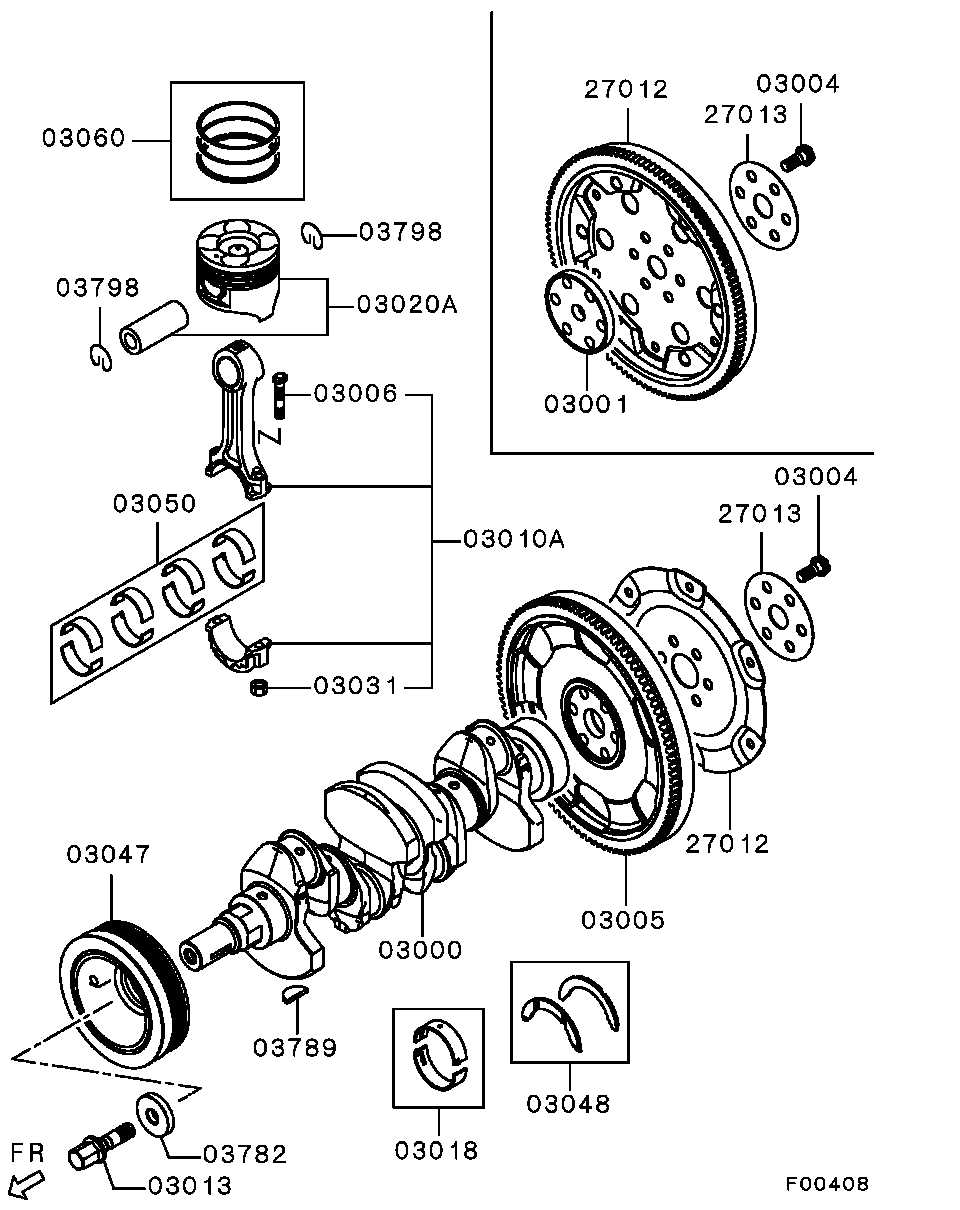 Шатун в сборе для Мицубиси Паджеро Спорт 2008-2013