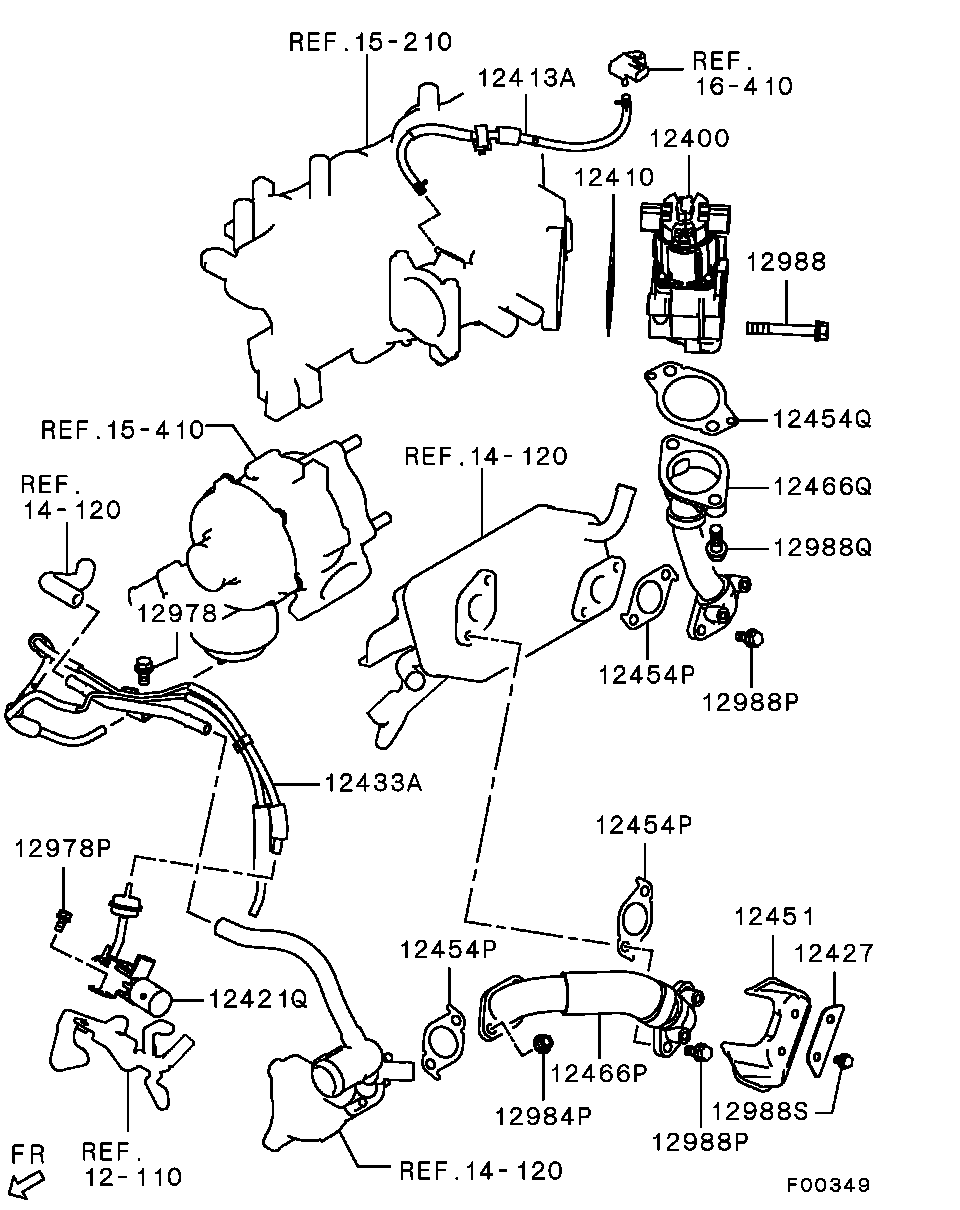 Клапан ЕГР для Мицубиси Паджеро Спорт 2008-2013