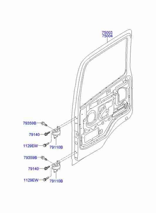 Дверь передняя левая для Хендай HD 2000-2012