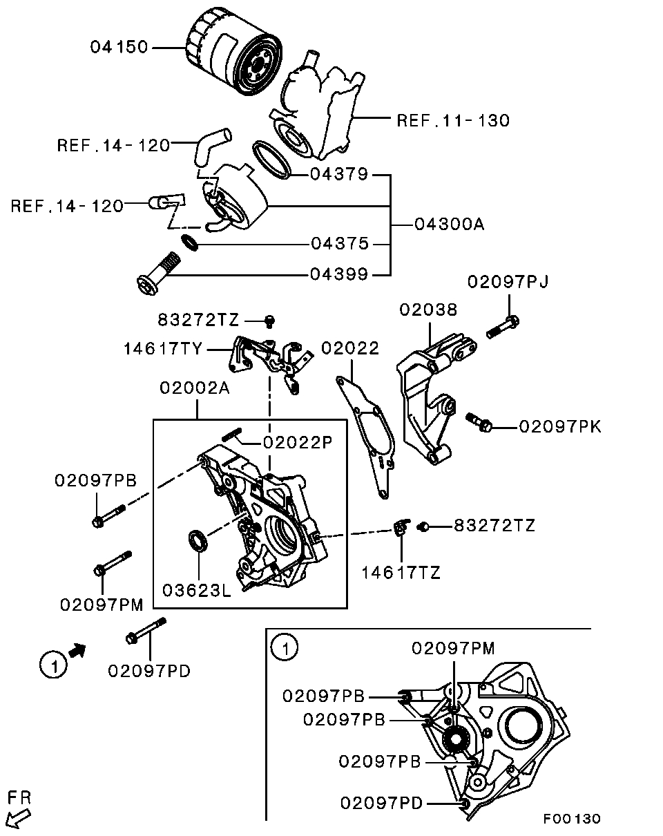 Радиатор масляный для Мицубиси Паджеро Спорт 2008-2013