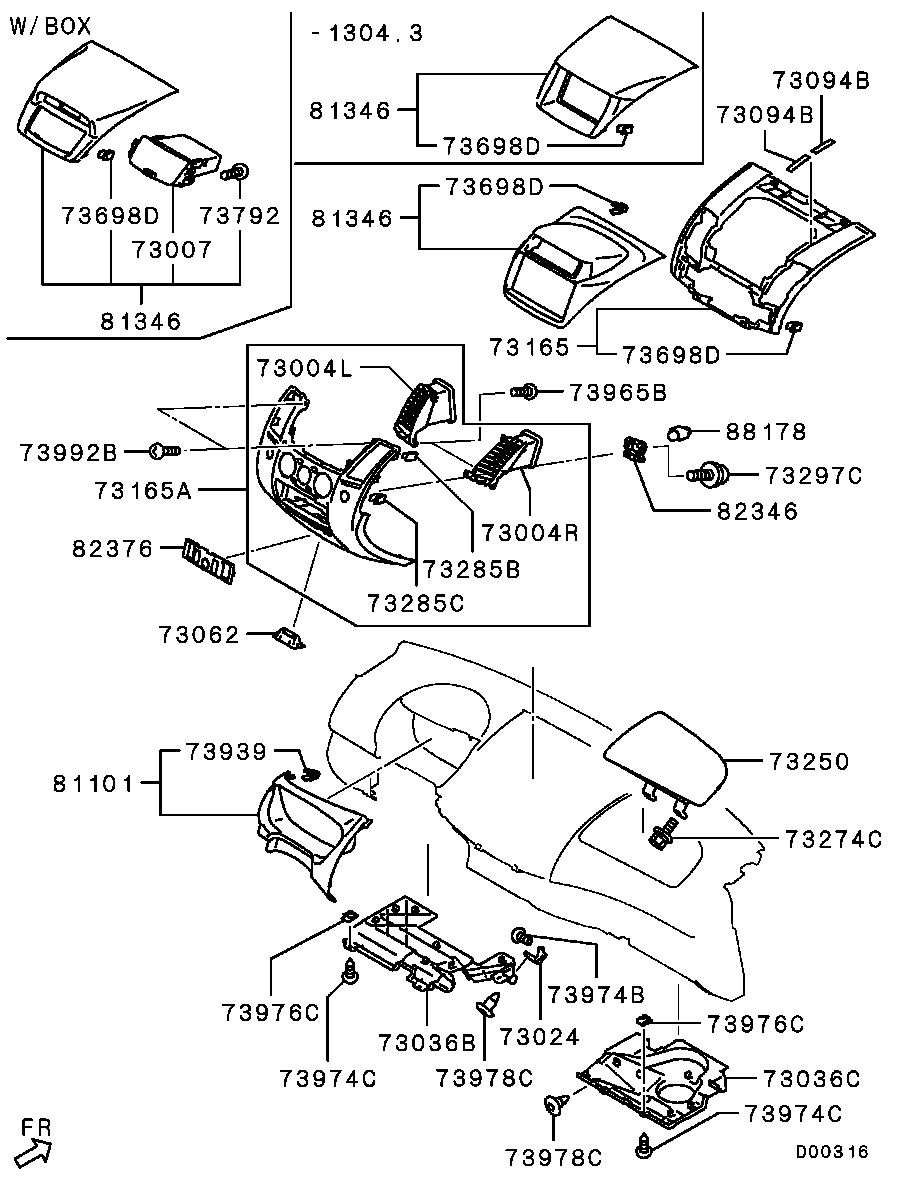 Подушка безопасности пассажира для Мицубиси Паджеро Спорт 2008-2013
