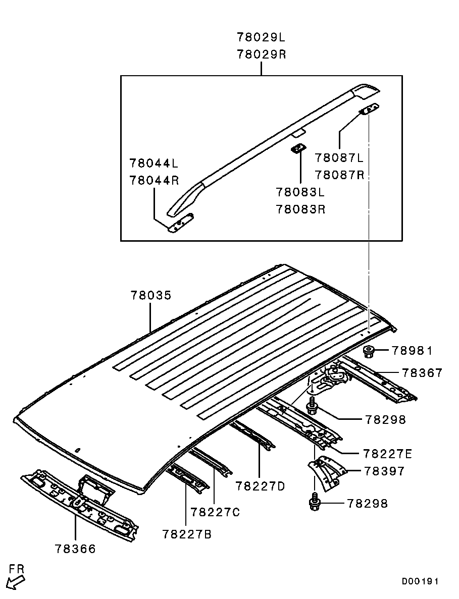 Крыша для Мицубиси Паджеро Спорт 2008-2013