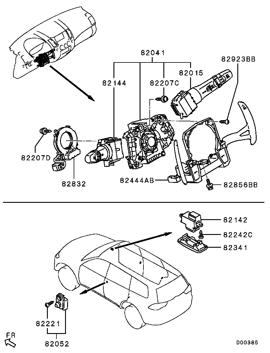 Подрулевой переключатель внешнего света для Мицубиси Паджеро Спорт 2008-2013