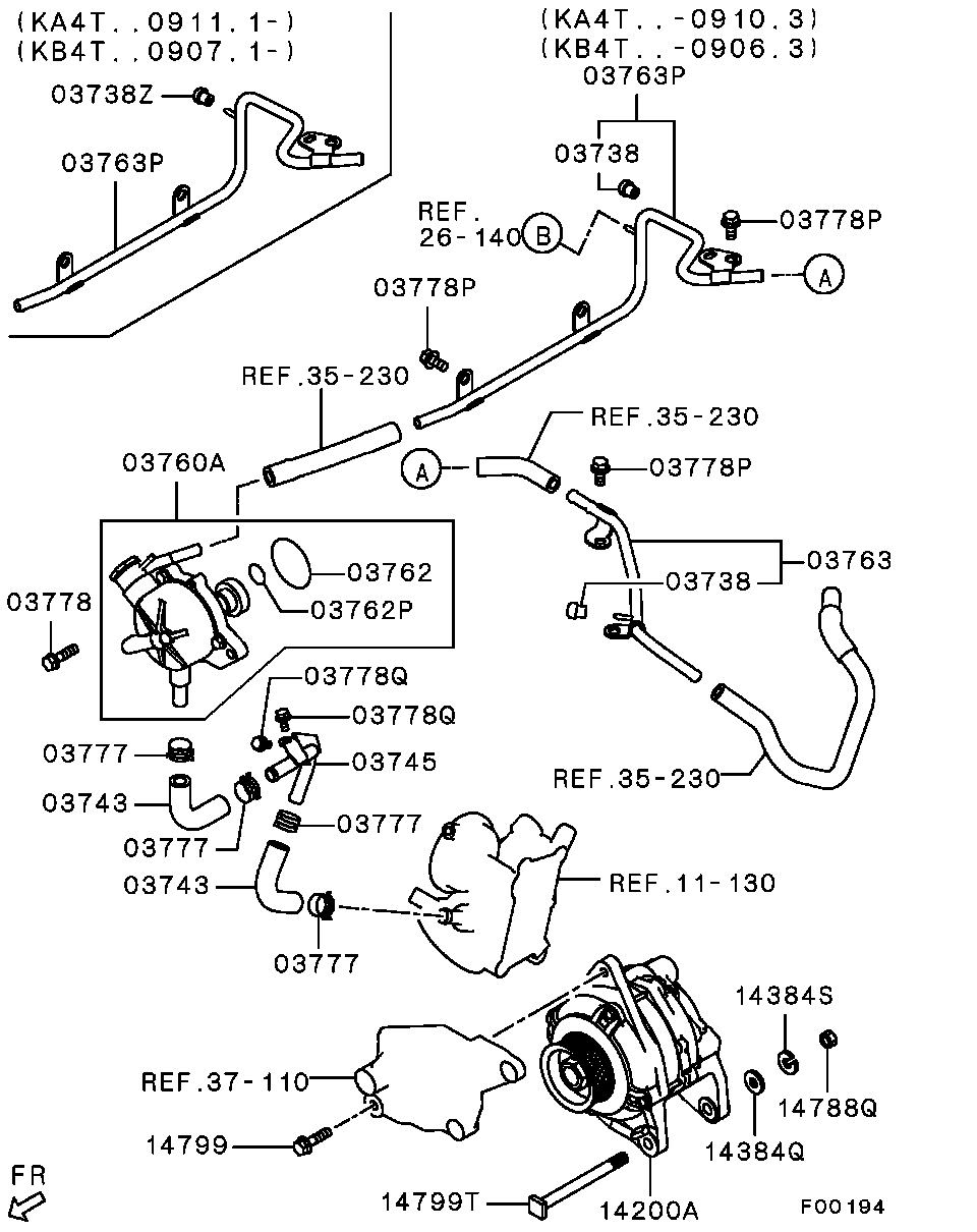 Вакуумный насос для Мицубиси L-200 2006-2014