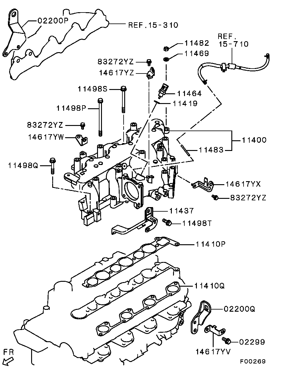 Коллектор впускной для Мицубиси L-200 2006-2014