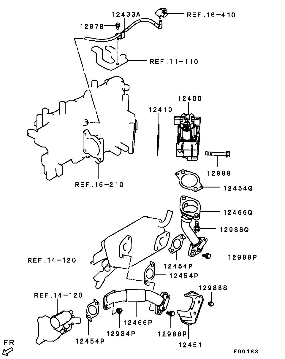 Клапан ЕГР для Мицубиси L-200 2006-2014