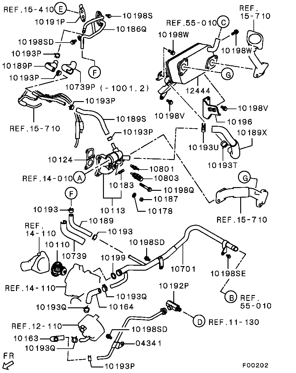 Охладитель отработанных газов для Мицубиси L-200 2006-2014